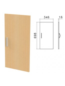 Дверь ЛДСП низкая 'Канц', 346х16х698 мм, цвет бук невский, ДК32.10