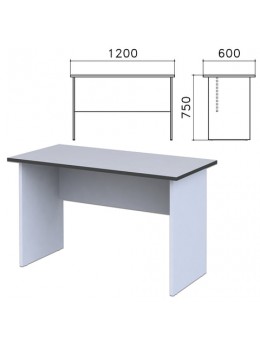 Стол письменный 'Монолит', 1200х600х750 мм, цвет серый, СМ21.11
