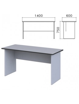 Стол письменный 'Монолит', 1400х600х750 мм, цвет серый, СМ22.11