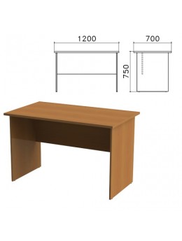 Стол письменный 'Монолит', 1200х700х750 мм, цвет орех гварнери, СМ1.3