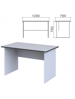 Стол письменный 'Монолит', 1200х700х750 мм, цвет серый, СМ1.11