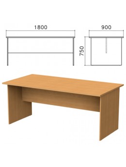 Стол для переговоров 'Монолит', 1800х900х750 мм, цвет бук бавария, СМ18.1