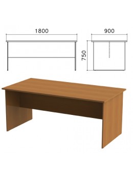 Стол для переговоров 'Монолит', 1800х900х750 мм, цвет орех гварнери, СМ18.3
