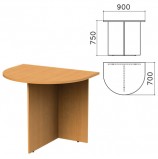 Стол приставной к столу для переговоров (640110) 'Монолит', 900х700х750 мм, бук бавария, ПМ19.1