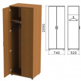 Шкаф для одежды 'Монолит', 740х520х2050 мм, цвет орех гварнери, ШМ50.3