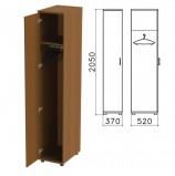 Шкаф для одежды 'Монолит', 370х520х2050 мм, цвет орех гварнери, ШМ52.3