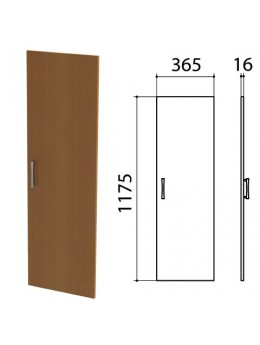 Дверь ЛДСП средняя 'Монолит', 365х16х1175 мм, цвет орех гварнери, ДМ42.3