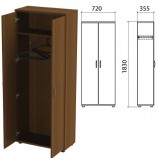Шкаф для одежды 'Эко', 720х355х1830 мм, орех, 400742-19