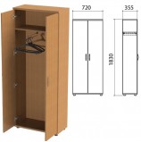 Шкаф для одежды 'Эко', 720х355х1830 мм, бук бавария, 400742-55