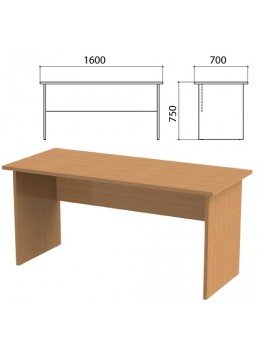 Стол письменный 'Этюд', 1600х700х750 мм, бук бавария, 400027-55