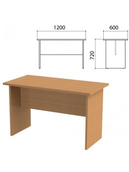 Стол приставной 'Этюд', 1200х600х720 мм, бук бавария, 400049-55