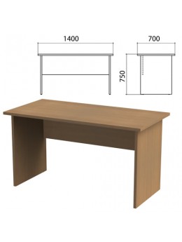 Стол письменный 'Этюд', 1400х700х750 мм, орех онтарио, 400028-160