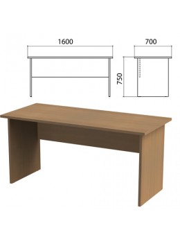 Стол письменный 'Этюд', 1600х700х750 мм, орех онтарио, 400027-160