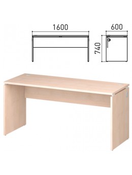 Стол письменный 'Профит', 1600х600х740 мм, дуб шамони, 402749-430