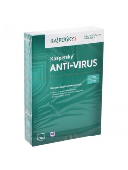 Антивирус KASPERSKY 'Anti-Virus', лицензия на 2 ПК, 1 год, бокс Антивирус KASPERSKY 'Anti-Virus', лицензия на 2 ПК, 1 год, бокс