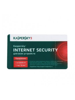 Антивирус KASPERSKY 'Internet Security', лицензия на 5 устройств, 1 год, карта продления, KL1941ROEFR Антивирус KASPERSKY 'Internet Security', лицензия на 5 устройств, 1 год, карта продления, KL1941ROEFR