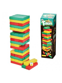 Игра настольная Башня 'Торре', окрашенные деревянные блоки, 'Десятое королевство', 01698