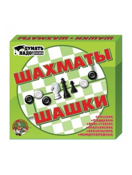 Игра 2 в 1 'Шахматы и шашки', 21х19 см, 'Десятое королевство', 01450 Игра 2 в 1 'Шахматы и шашки', 21х19 см, 'Десятое королевство', 01450
