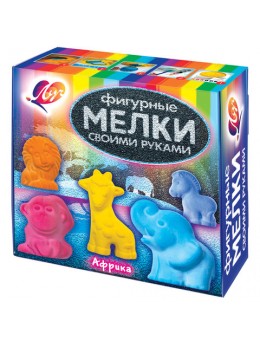 Набор для творчества ЛУЧ 'Изготовление мелков 'Африка': смесь, краска, стакан, формы, стек, 25С1574-08 Набор для творчества ЛУЧ 'Изготовление мелков 'Африка': смесь, краска, стакан, формы, стек, 25С1574-08