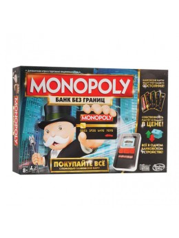 Игра настольная 'Монополия с банковскими карточками', MONOPOLY Hasbro, в коробке, B6677