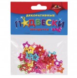 Материалы для творчества АППЛИКА 'Декоративные подвески', звездочки, С2903