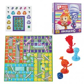 Игра-ходилка настольная детская 'Фиксики. Пылесос', игровое поле, фишки, жетоны, ЗВЕЗДА, 8930
