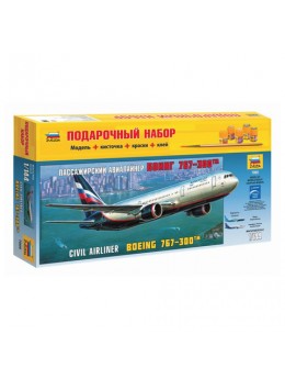 Модель для склеивания НАБОР САМОЛЕТ, 'Авиалайнер пассажирский Боинг 767-300', 1:144, ЗВЕЗДА, 7005П Модель для склеивания НАБОР САМОЛЕТ, 'Авиалайнер пассажирский Боинг 767-300', 1:144, ЗВЕЗДА, 7005П