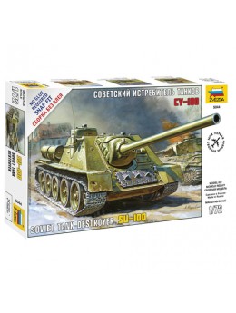 Модель для сборки САУ советская СУ-100, масштаб 1:72, ЗВЕЗДА, 5044 Модель для сборки САУ советская СУ-100, масштаб 1:72, ЗВЕЗДА, 5044
