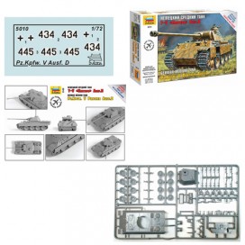 Модель для сборки ТАНК 'Средний немецкий T-V (D) 'Пантера', масштаб 1:72, ЗВЕЗДА, 5010