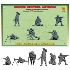 Модели для склеивания ФИГУРЫ СОЛДАТ 'Советские десантники. Афганистан', набор 6 шт., масштаб 1:35, ЗВЕЗДА, 3619