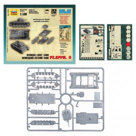 Модель для сборки ТАНК 'Легкий немецкий T-II (Pz.Kpfw. II)', масштаб 1:100, ЗВЕЗДА, 6102