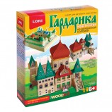 Конструктор из деревянной соломки 'Гардарика. Княжеские палаты', выкройки, клей, наждачка, LORI, Сп-014