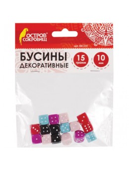 Бусины для творчества 'Кубики', 10 мм, 15 грамм, 5 цветов, ОСТРОВ СОКРОВИЩ, 661231 Бусины для творчества 'Кубики', 10 мм, 15 грамм, 5 цветов, ОСТРОВ СОКРОВИЩ, 661231