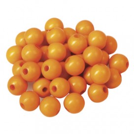 Бусины для творчества 'Шарики', 8 мм, 30 грамм, желтые, оранжевые, зеленые, ОСТРОВ СОКРОВИЩ, 661234