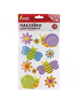 Наклейки из EVA 'Насекомые', 10 шт., ассорти, ОСТРОВ СОКРОВИЩ, 661456 Наклейки из EVA 'Насекомые', 10 шт., ассорти, ОСТРОВ СОКРОВИЩ, 661456