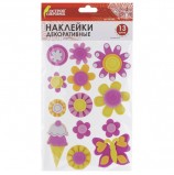 Наклейки из EVA 'Лето', 13 шт., ассорти, ОСТРОВ СОКРОВИЩ, 661464