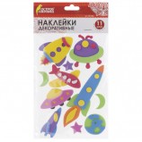 Наклейки из EVA 'Космос', 11 шт., ассорти, ОСТРОВ СОКРОВИЩ, 661465