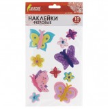 Наклейки из фетра 'Бабочки', 10 шт., ассорти, ОСТРОВ СОКРОВИЩ, 661499