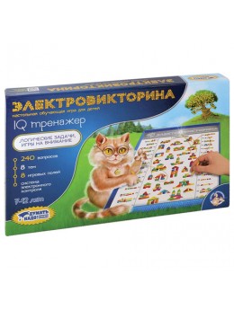 Игра настольная Электровикторина 'IQ тренажер', 10 КОРОЛЕВСТВО, 3669 Игра настольная Электровикторина 'IQ тренажер', 10 КОРОЛЕВСТВО, 3669