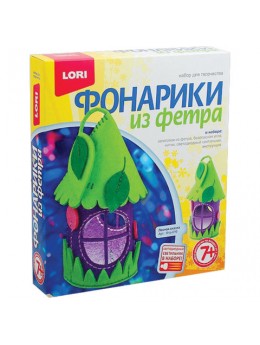Набор для творчества Фонарик из фетра 'Лесная сказка', фетр, нитки, игла, фонарик, LORI, Фтр-010 Набор для творчества Фонарик из фетра 'Лесная сказка', фетр, нитки, игла, фонарик, LORI, Фтр-010