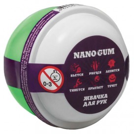 Жвачка для рук 'Nano gum', светится в темноте, зеленый, 25 г, ВОЛШЕБНЫЙ МИР, NGGG25