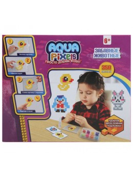 Мозаика Aqua Pixels 'Забавные животные', 350 деталей, 1TOY, Т13078