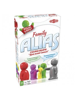 Игра настольная 'Alias 'СКАЖИ ИНАЧЕ. Для всей семьи', компактная версия, TACTIC, 53374