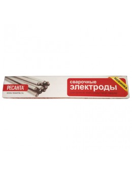 Электроды сварочные МР-3, РЕСАНТА, диаметр 4 мм, пачка 3 кг, 71/6/25 Электроды сварочные МР-3, РЕСАНТА, диаметр 4 мм, пачка 3 кг, 71/6/25