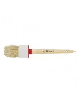 Кисть круглая №14 (50 мм), натуральная щетина, деревянная ручка, MATRIX, масляные краски, лаки, 82084