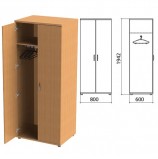 Шкаф для одежды 'Этюд', 800х600х1942 мм, цвет бук бавария (КОМПЛЕКТ)