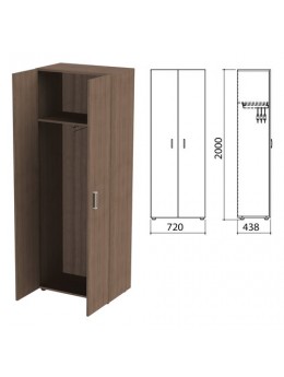 Шкаф для одежды 'Приоритет', 720х438х2000 мм, гарбо (КОМПЛЕКТ)