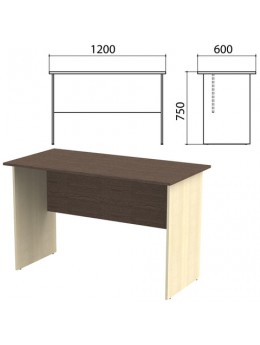 Стол письменный 'Канц', 1200х600х750 мм, цвет венге/дуб молочный (КОМПЛЕКТ)