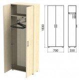 Шкаф для одежды 'Канц', 700х350х1830 мм, цвет дуб молочный (КОМПЛЕКТ)