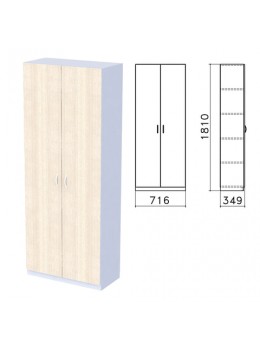 Шкаф закрытый 'Бюджет', 716х349х1810 мм, дуб шамони светлый (КОМПЛЕКТ)